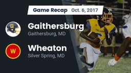 Recap: Gaithersburg  vs. Wheaton  2017