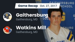 Recap: Gaithersburg  vs. Watkins Mill  2017