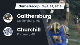 Recap: Gaithersburg  vs. Churchill  2018