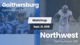 Matchup: Gaithersburg vs. Northwest  2018