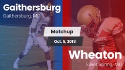 Matchup: Gaithersburg vs. Wheaton  2018
