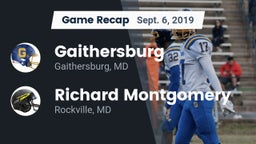 Recap: Gaithersburg  vs. Richard Montgomery  2019