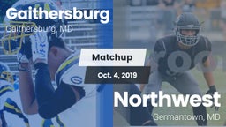 Matchup: Gaithersburg vs. Northwest  2019