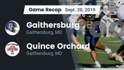 Recap: Gaithersburg  vs. Quince Orchard  2019