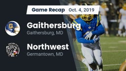 Recap: Gaithersburg  vs. Northwest  2019