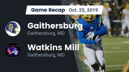 Recap: Gaithersburg  vs. Watkins Mill  2019