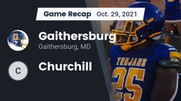 Recap: Gaithersburg  vs. Churchill  2021
