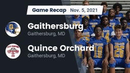 Recap: Gaithersburg  vs. Quince Orchard 2021