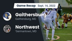 Recap: Gaithersburg  vs. Northwest  2022