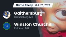 Recap: Gaithersburg  vs. Winston Churchill  2022