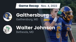 Recap: Gaithersburg  vs. Walter Johnson  2022