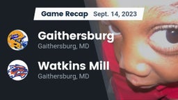 Recap: Gaithersburg  vs. Watkins Mill  2023