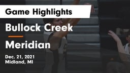 Bullock Creek  vs Meridian  Game Highlights - Dec. 21, 2021