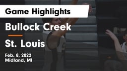 Bullock Creek  vs St. Louis  Game Highlights - Feb. 8, 2022