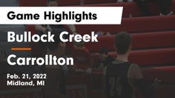 Bullock Creek  vs Carrollton  Game Highlights - Feb. 21, 2022