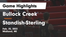 Bullock Creek  vs Standish-Sterling  Game Highlights - Feb. 25, 2022