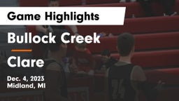 Bullock Creek  vs Clare  Game Highlights - Dec. 4, 2023