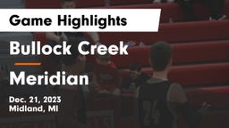 Bullock Creek  vs Meridian  Game Highlights - Dec. 21, 2023