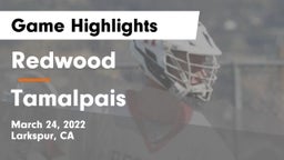 Redwood  vs Tamalpais  Game Highlights - March 24, 2022