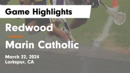 Redwood  vs Marin Catholic  Game Highlights - March 22, 2024