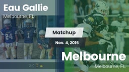 Matchup: Eau Gallie vs. Melbourne  2016