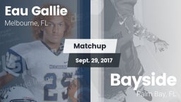 Matchup: Eau Gallie vs. Bayside  2017