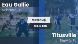 Matchup: Eau Gallie vs. Titusville  2017
