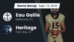 Recap: Eau Gallie  vs. Heritage  2018