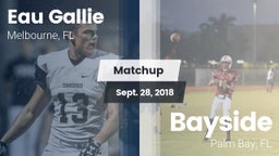 Matchup: Eau Gallie vs. Bayside  2018