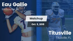 Matchup: Eau Gallie vs. Titusville  2018