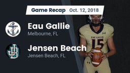 Recap: Eau Gallie  vs. Jensen Beach  2018