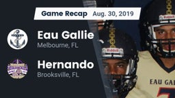 Recap: Eau Gallie  vs. Hernando  2019
