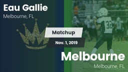 Matchup: Eau Gallie vs. Melbourne  2019