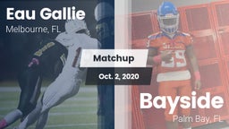 Matchup: Eau Gallie vs. Bayside  2020