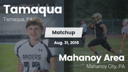 Matchup: Tamaqua vs. Mahanoy Area  2018