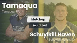 Matchup: Tamaqua vs. Schuylkill Haven  2018
