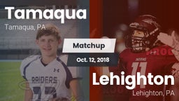 Matchup: Tamaqua vs. Lehighton  2018