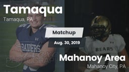 Matchup: Tamaqua vs. Mahanoy Area  2019