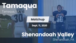 Matchup: Tamaqua vs. Shenandoah Valley  2020