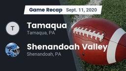 Recap: Tamaqua  vs. Shenandoah Valley  2020