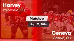Matchup: Harvey vs. Geneva  2016