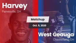 Matchup: Harvey vs. West Geauga  2020