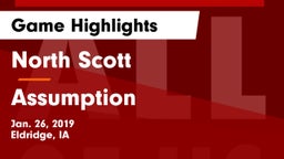 North Scott  vs Assumption  Game Highlights - Jan. 26, 2019
