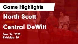 North Scott  vs Central DeWitt  Game Highlights - Jan. 24, 2023