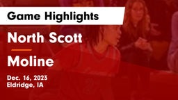 North Scott  vs Moline  Game Highlights - Dec. 16, 2023