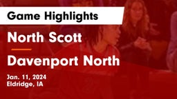 North Scott  vs Davenport North  Game Highlights - Jan. 11, 2024