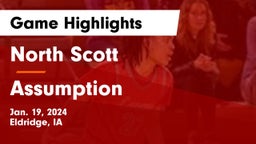 North Scott  vs Assumption  Game Highlights - Jan. 19, 2024
