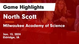 North Scott  vs Milwaukee Academy of Science  Game Highlights - Jan. 13, 2024