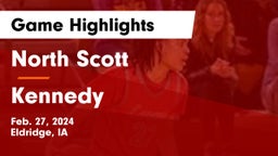 North Scott  vs Kennedy  Game Highlights - Feb. 27, 2024