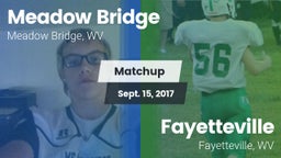 Matchup: Meadow Bridge vs. Fayetteville  2017